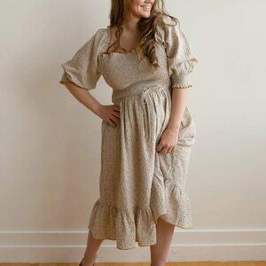 Fin & Vince Blue Floral Encore Dress (S)